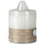 Fluted LED Wax Pillar, 3x4 Inch
