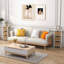 Set of 2 Nightstand 3-Tier Sofa Side Table X-Shaped 3-Drawer End Table-129467723