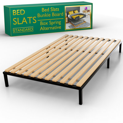 Aaryav  Vertical Mattress Support Wooden Bunkie Board/Slats with Cover