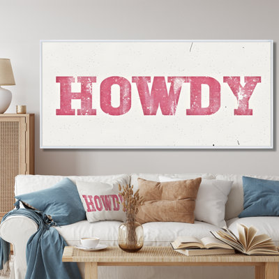 Howdy - Cowgirls Wall Art Living Room