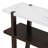 Narrow Console Table with Marble-Effect Top, Retro Entryway Table with Open Shelf, Sofa Table for Entryway, Hallway and Living Room-1675611263