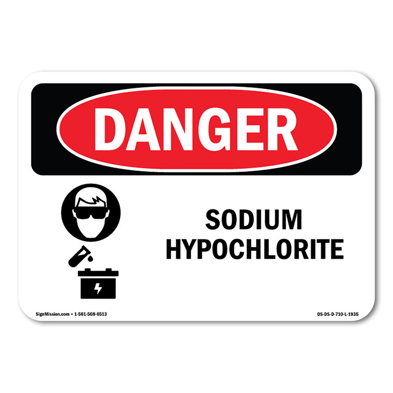 Adhésif décoratif hypochlorite de sodium 7 po x 5 po