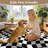 Modern Plush Velvet Rug Washable Non-Slip Checkered Area Rug-1210413393-1212897552