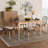 Kinnard 4 - Person Rattan and Teak Wood Dining Set-1723517472
