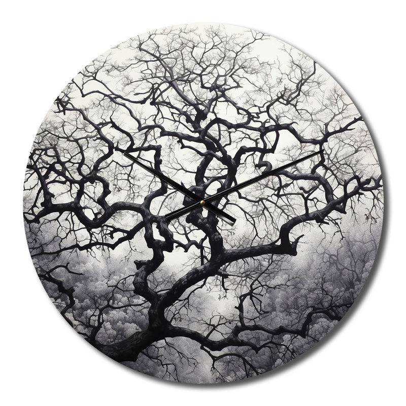 Coatsburg - Landscape Trees Wall Clock, Medium