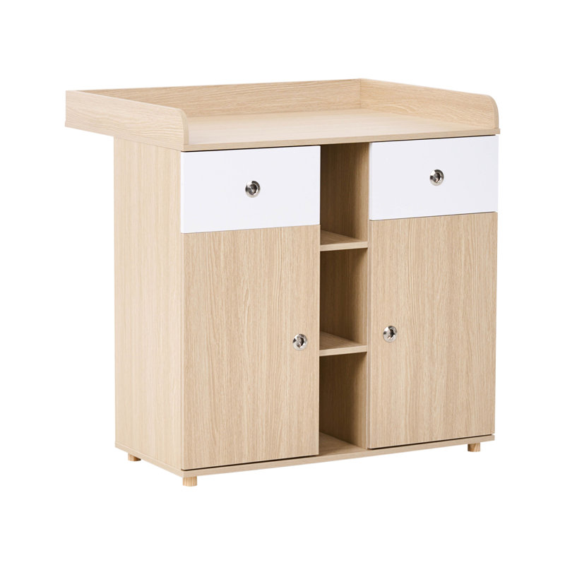 Changing Table Dresser DELISLE Light Brown