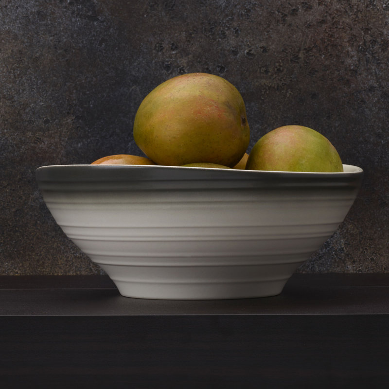 Swirl Vegetable Bowl, Ombre Gray