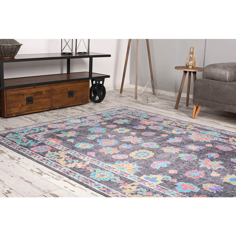 Elegant Hall Carpet (2.5 x 7.5 ft), 100% Polyester, 1.1 lbs/sq ft | 4 mm Pile Height, Recycled Poly Cotton Underside | Machine Washable, Eco-Friendly | Perfect for Entryways, Living Rooms & Hallways