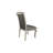 Dedden Retta Silver Faux Leather Upholstered Seat Rectangular Dining Room Set