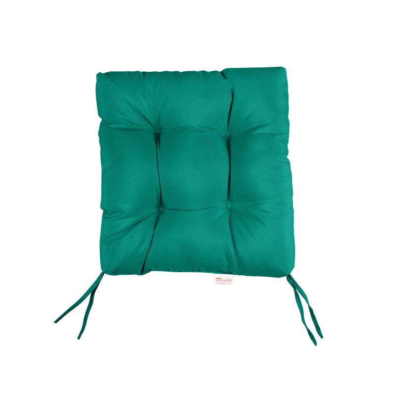 Sunbrella Outdoor 3'' Barstool Seat Cushion, 16" W x 16" D, Canvas True Blue