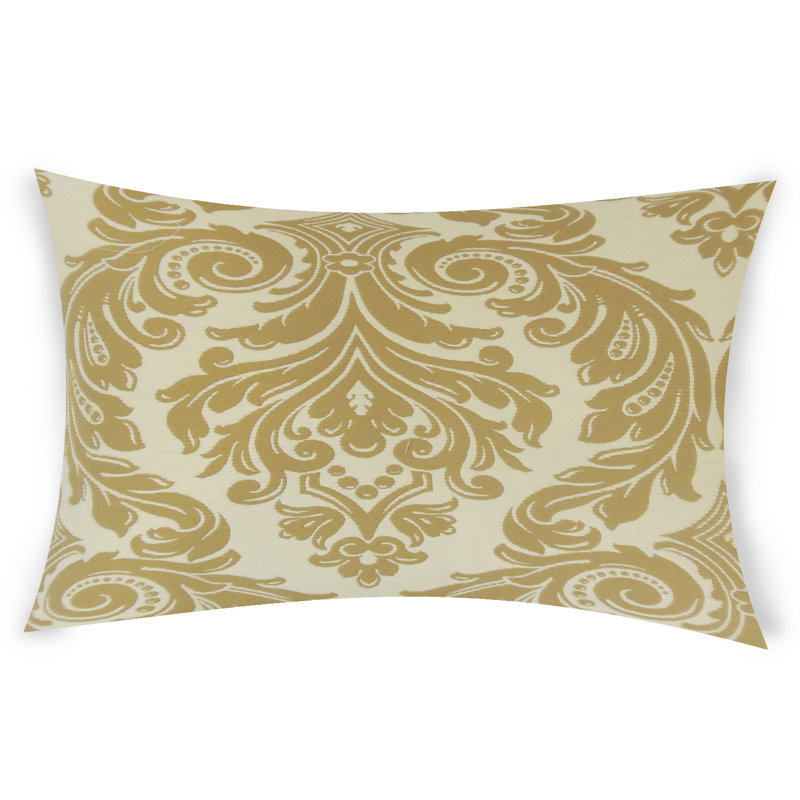  Housse de coussin rectangulaire et insert, Beige, 12 po x 24 po