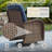 9 PCS Patio Furniture Set Outdoor Sectional Sofa Couch With Rocking Swivel Chairs 6" Deep Seat Chairs, Modern Wicker Rattan Conversation Set-1921288460