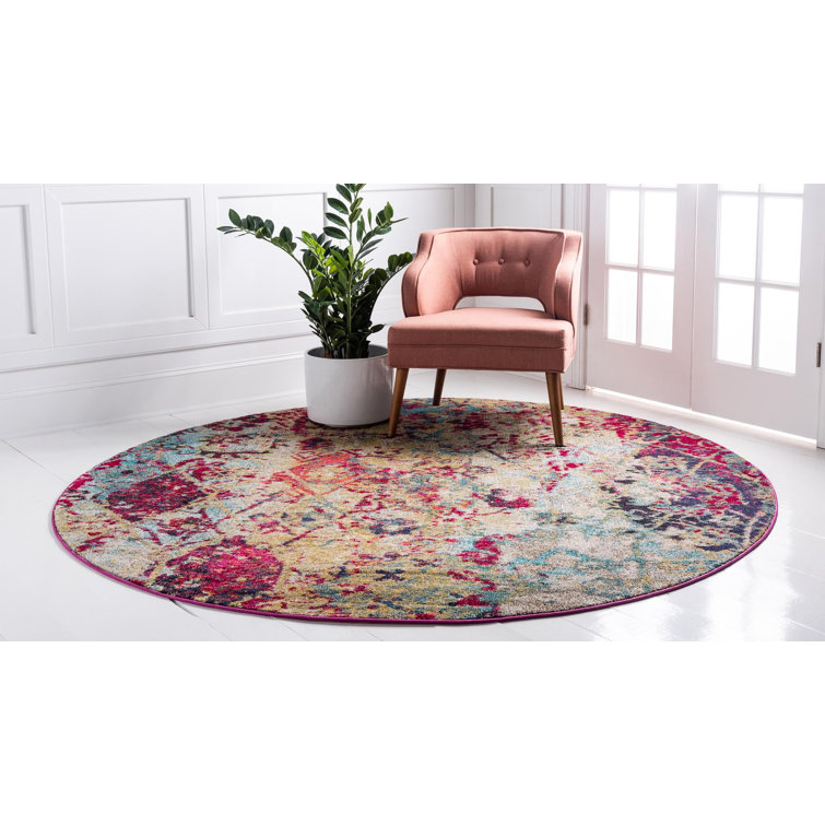 Ector Washable Abstract Indoor Rug