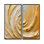 Gold Cream Infinite Swirls II - Toile moderne dorée 2 panneaux