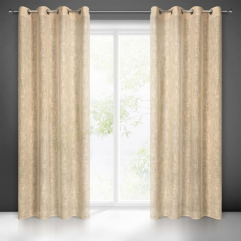 Blackout Curtain Single Panel, Beige