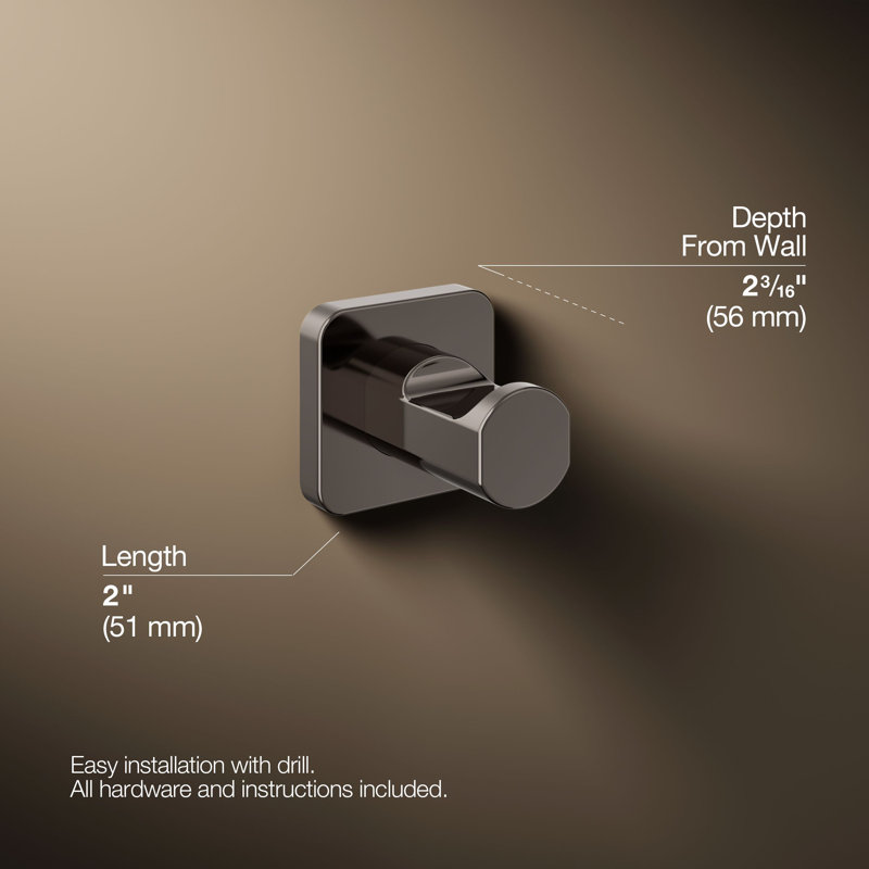 Parallel™ Robe Hook, Gray