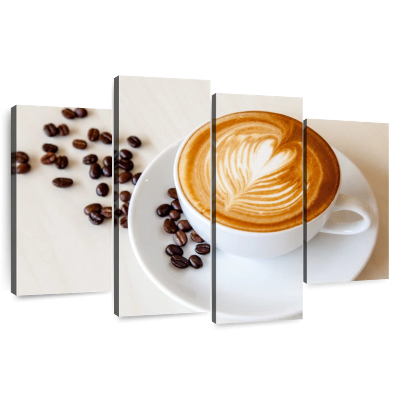 Yarlin Heart On Coffee, 48" H x 75" W