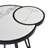 Ardoin Contemporary Modern 16.5 In. Oval White Coffee Table With Sintered Stone Top