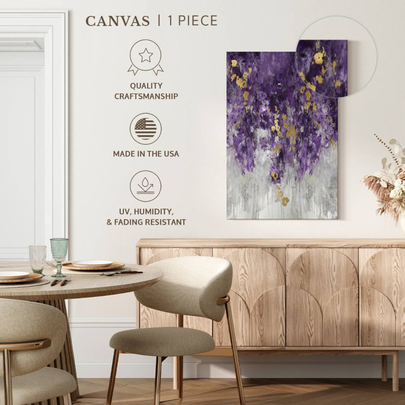 Avery Cascading Purple, 24" H x 16" W