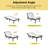Multi Functional Ergonomic Bed Adjustable Bed, Multiple Modes, Zero Gravity Base for Pressure Management with Head and Foot Tilt, Wireless Remote Control, Massage, Bedside Night Light, USB Port-107382912