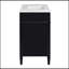 Meuble-lavabo de 36 po avec lavabo supérieur, meuble-lavabo moderne avec 2 tiroirs et tiroir escamotable, meuble-lavabo simple-800316211