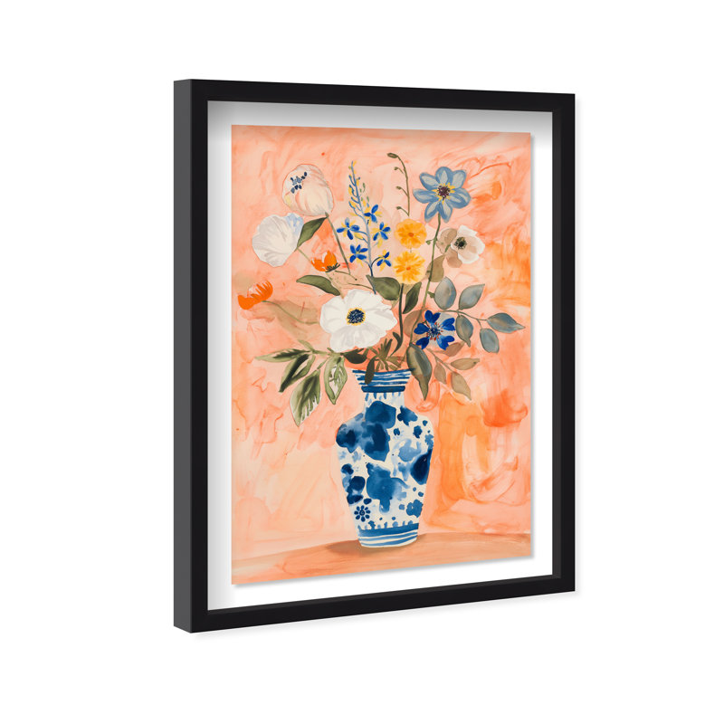 Vibrant Tapestry II Canvas Floral & Botanical Print by Oliver Gal, 25.5"H x 17.5"W, Black Frame