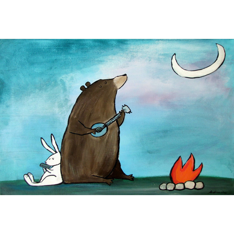 " Campfire Songs " by Andrea Doss, 20" H x 30" W x 1.5" D