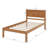 Twin Size Platform Bed Frame With Headboard-190432623