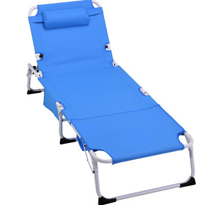 31 Heavy Duty Tanning Chair, 5 Adjustable Folding Chaise Lounge For Sunbathing On Beach, Patio - Comfortable Outdoor Lounge, Easy To Use, High Weight Capacity Deck, Camping