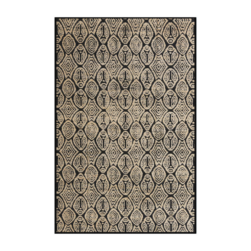 Tapis décoratif multicolore à motif abstrait, Tapis de couloir 2 pi x 5 pi