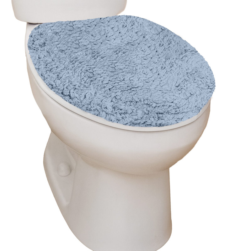 Anyla Waterford Toilet Seat Lid Cover 18"x18", Blue