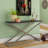 Abeerah 51'' Glass Top Console Table