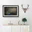 Peacock with Outstretched Feathers - Picture Frame Graphic Art Print on MDF-55739110-55739111