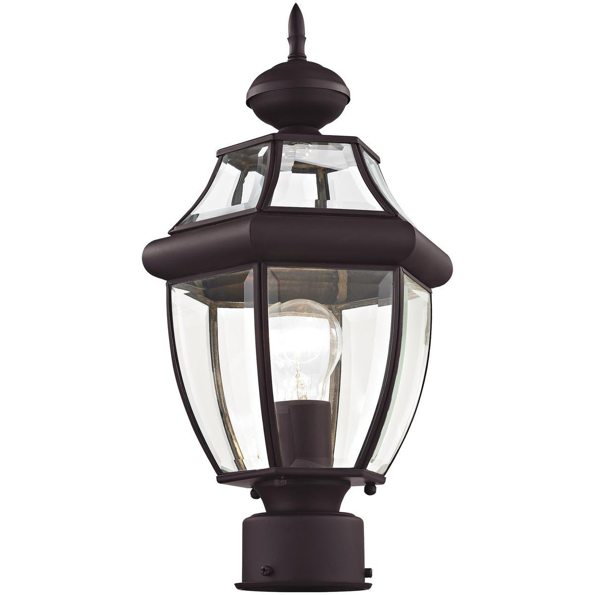 Lighting Lumens Outdoor Post Lantern Pendant Light Fixture with Clear ...