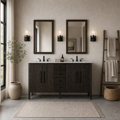 Meuble-lavabo double 60 po