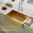 Farmhouse / Apron Single Bowl Kitchen Sink 16 Gauge Stainless Steel Kitchen Sink-93753024-131279241