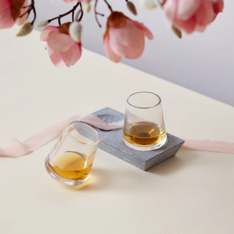 Alpine Whiskey, Set of 2  Soapstone Base