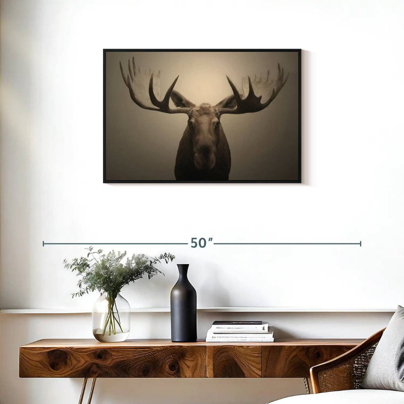 Brampt Moose Portrait, 21" H x 31" W