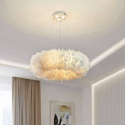 Avry 6 - Light White Novelty Pendant