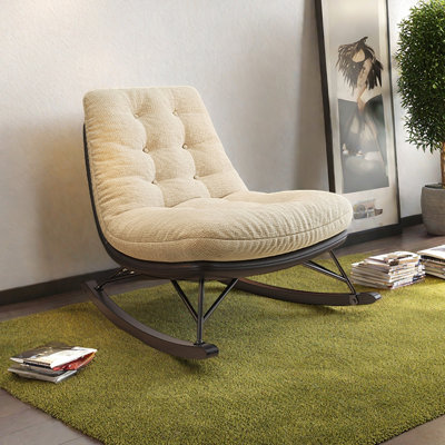 Chaise berçante ergonomique simple pour salon simple