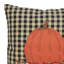  Coussin décoratif réversible en coton noir Muscade