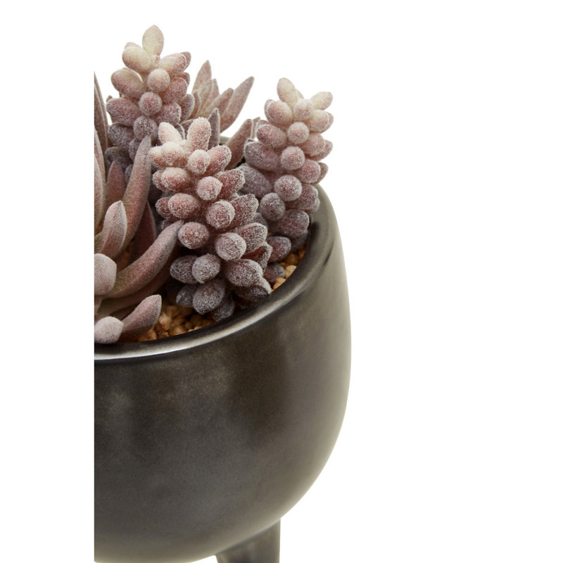 25cm Faux Succulent in Ceramic Pot