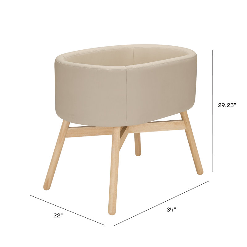 babyletto x GATHRE Capsule Bassinet, Beige