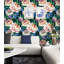 Grand rouleau de papier peint à motif floral