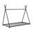 Metal Twin Size House Platform Bed With Triangle Structure-1824044717