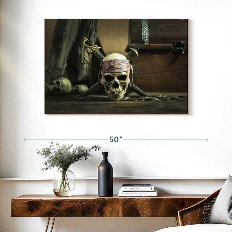 Kelan Pirate Skull, 26" H x 39" W