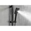 Douche à main en acier inoxydable noir mat, barre coulissante de 28 pouces, boyau de 59 pouces, hauteur réglable, différents modes de pulvérisation pour et relaxant, douche réglable en acier pour bain d'animaux de compagnie, personnalisable