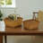 Elsidora Set of 2 Light Brown Square Baskets with Handles