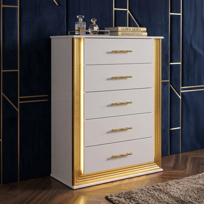 Gilta 36'' W 5 - Drawer Chest