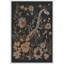 Tête de dinosaure, fleurs sauvages, animaux gothiques maussades, œuvres d'art botaniques florales foncées-101143178-101143176